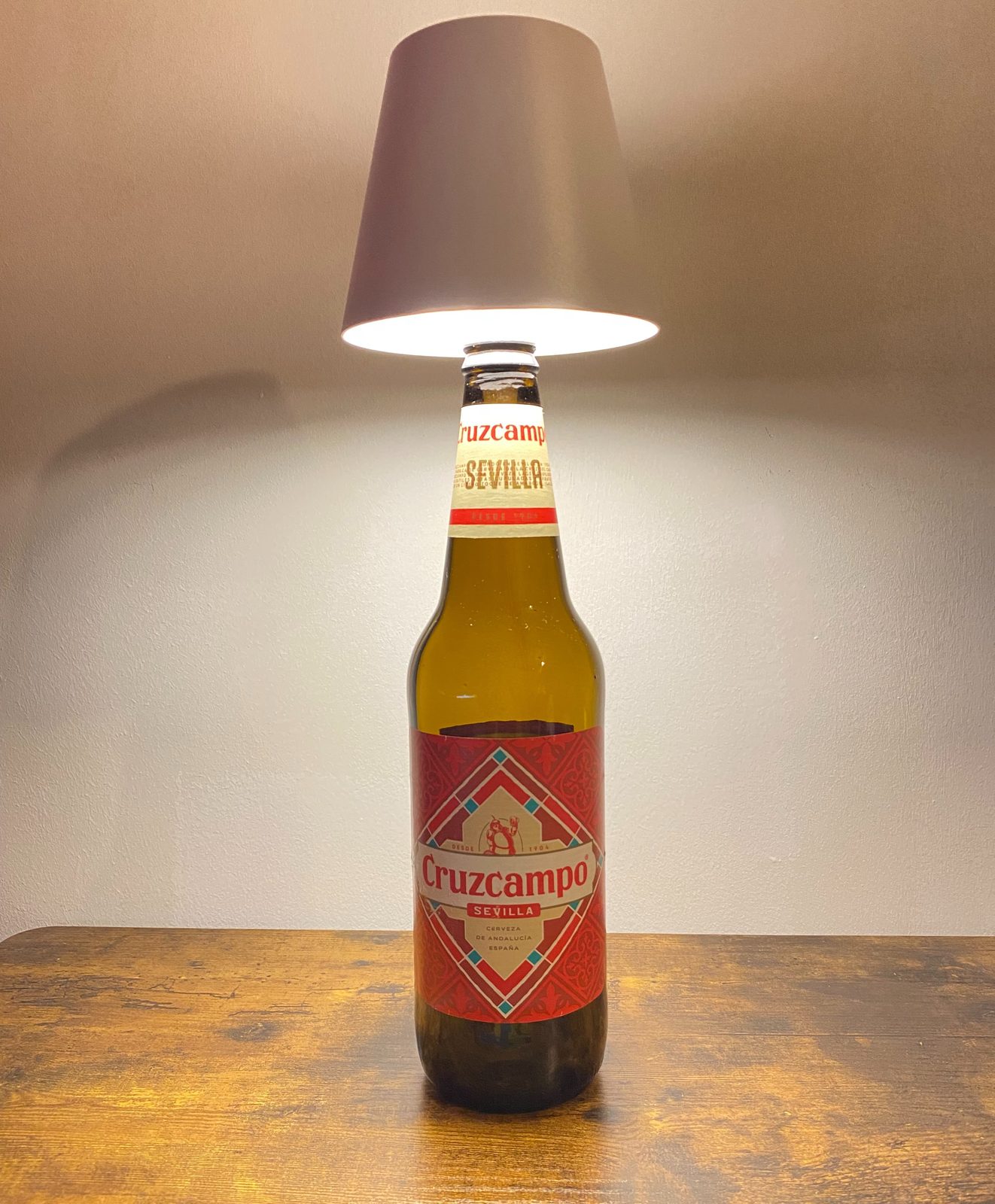 Cruzcampo Bottle Table Lamp